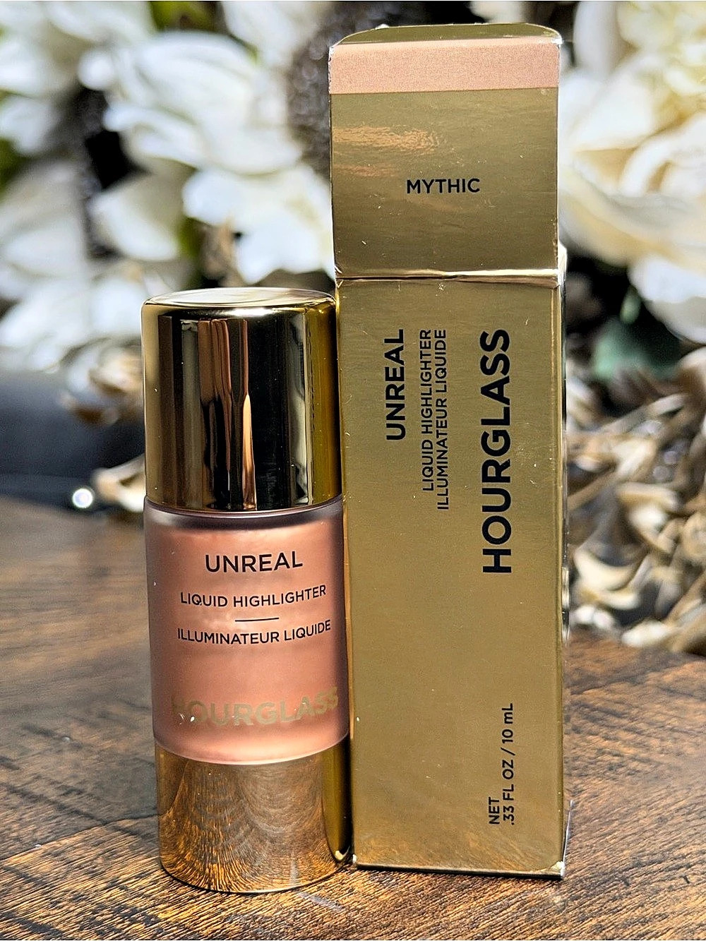Hourglass Unreal Liquid Highlighter Mythic Warm Bronze Gold Highlighter NWT